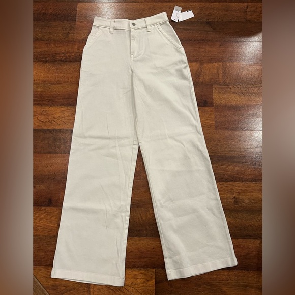 NWT BP Nordstrom White Jeans Wide Leg Women’s Size 2 High Rise - Picture 1 of 8